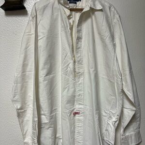Ralph Lauren White Casual Button Down Shirt